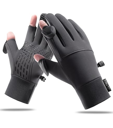 Amazon.co.jp: Cottzim アウトドアグローブ 2本指出し 釣り手袋 スマホ